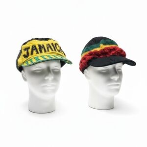 Jamaica Themed Black and Yellow Hat